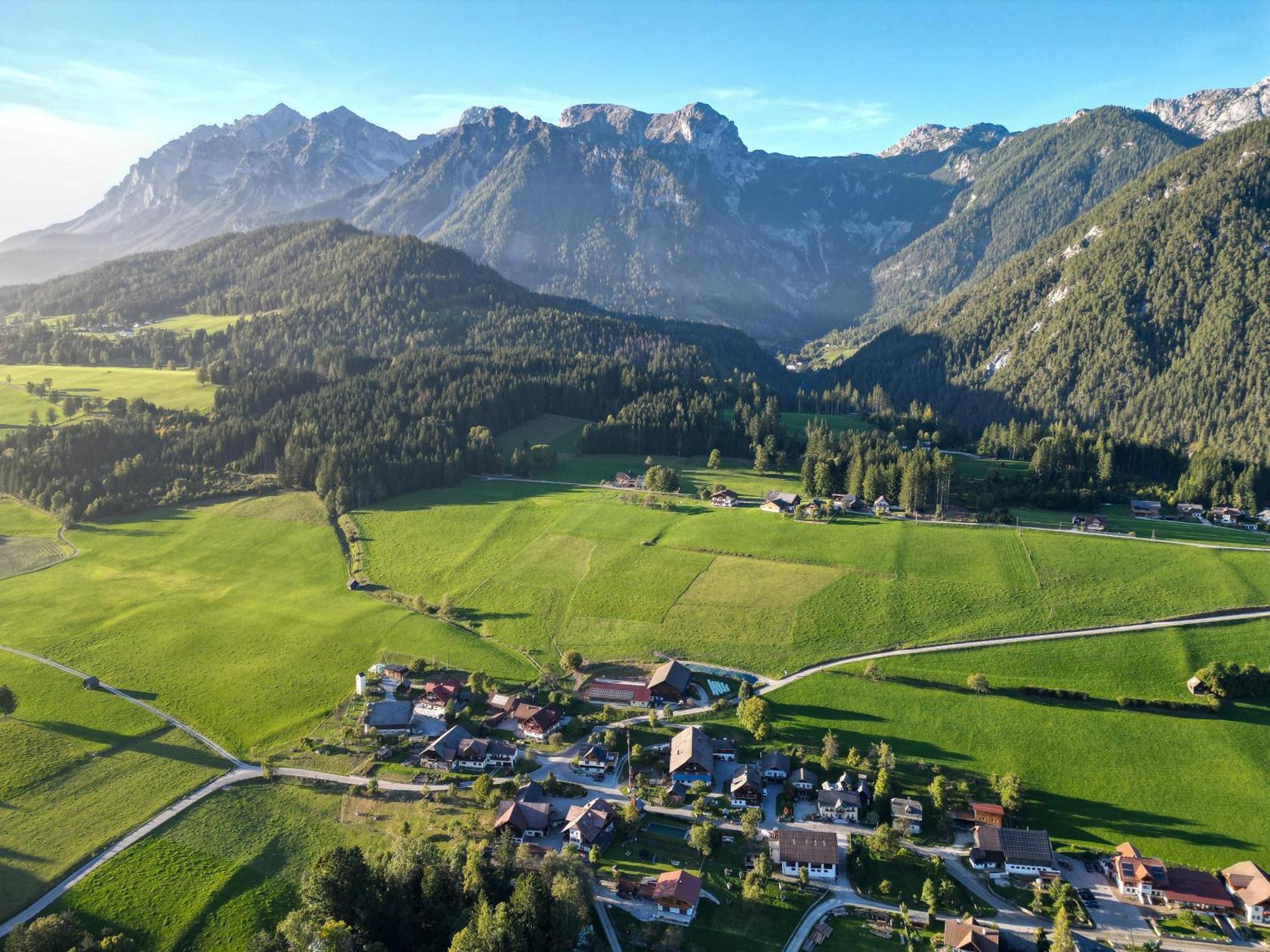 Linarhof Apartment Urlaub Am Bio Bauernhof Haus im Ennstal Exterior foto